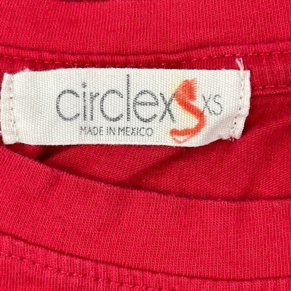 Circle X Girls Tshirt Red Elastic XS - Picture 7 of 7
